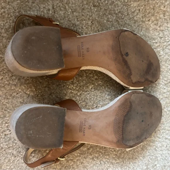 Cole Haan Women's Sandals in Cream and Tan - Picture 8 of 12